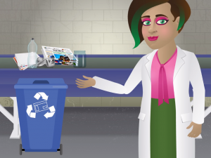 At the Recycling Center image